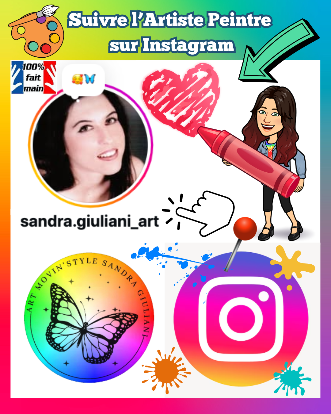 Cliquer sur la photo pour Suivre l' Artiste sur Instagram